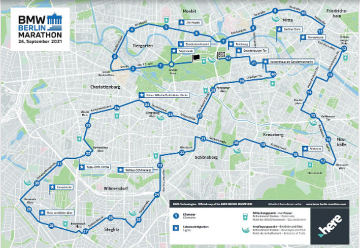 Latest Info Of BMW Berlin Marathon Lottery, Course Map